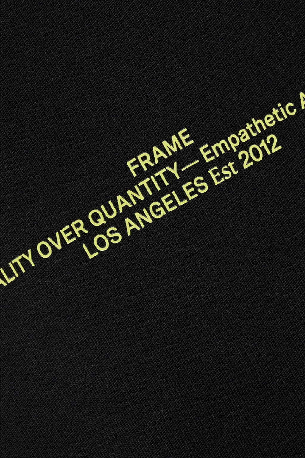 FRAME Printed French cotton-terry hoodie
