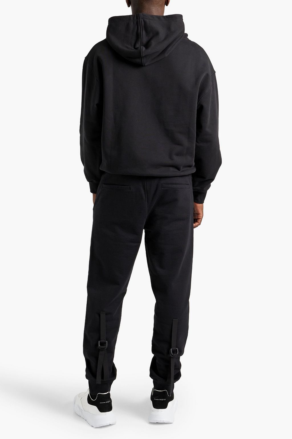 FRAME Printed French cotton-terry hoodie