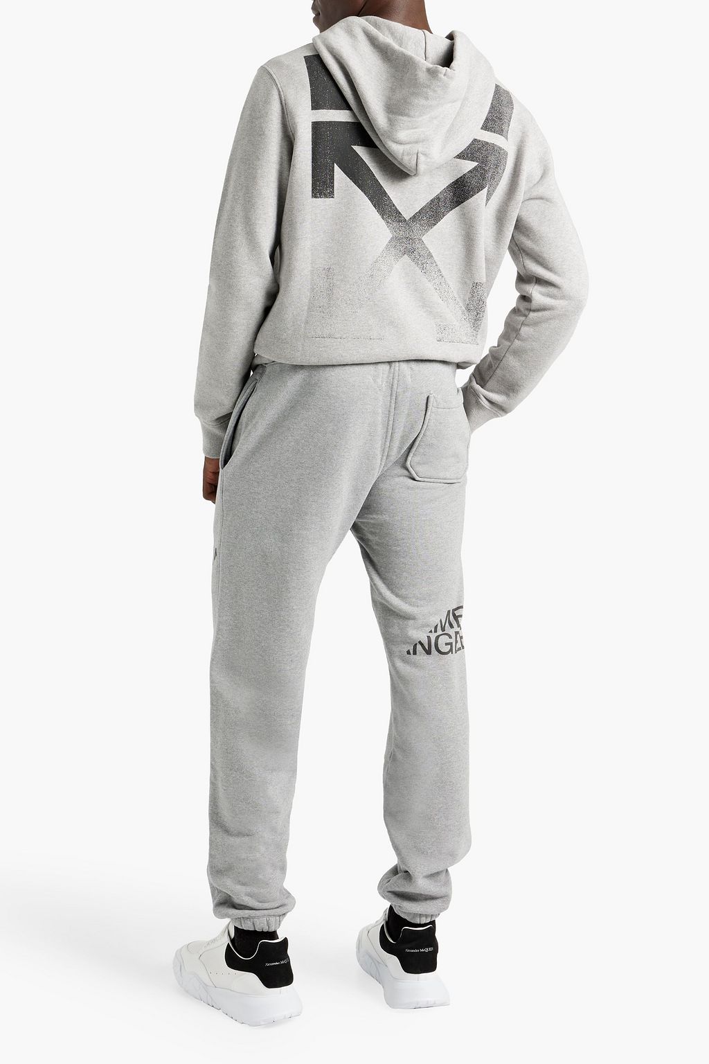 FRAME Printed French cotton-terry sweatpants