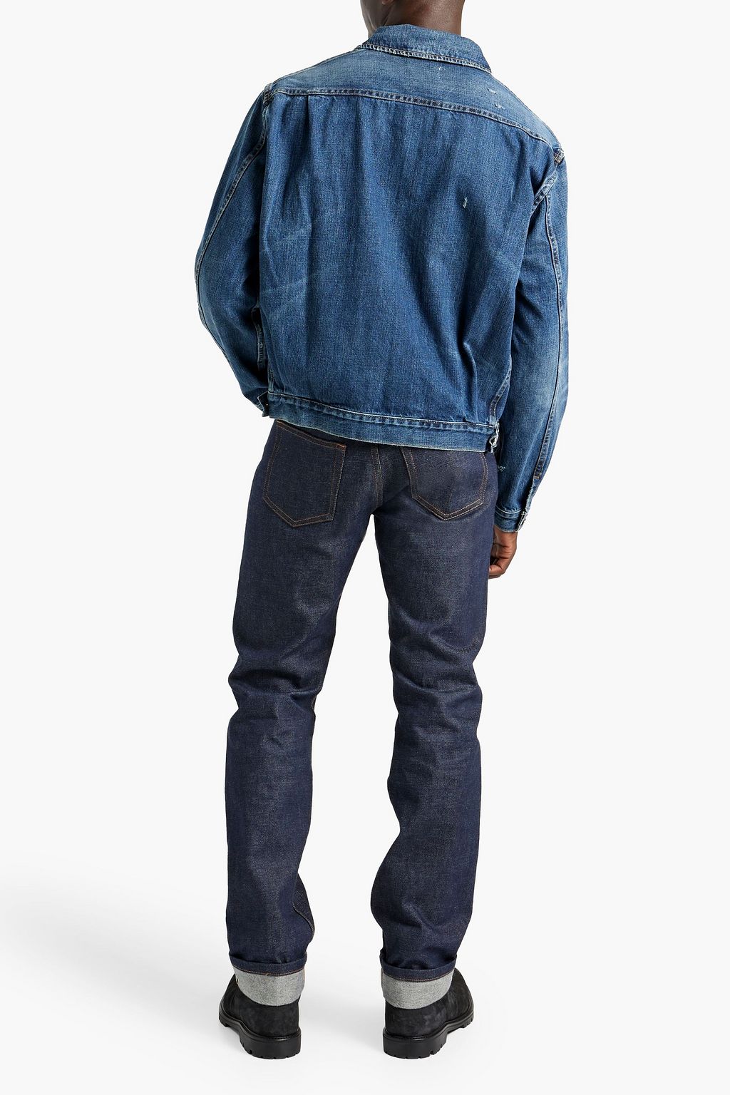 FRAME Distressed denim jacket