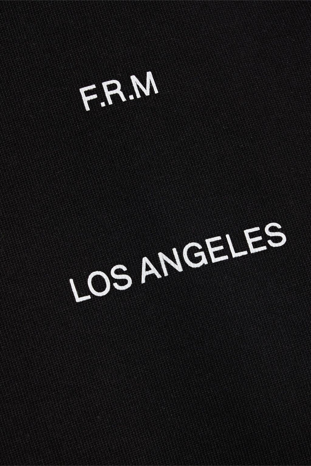 FRAME Printed cotton-jersey T-shirt