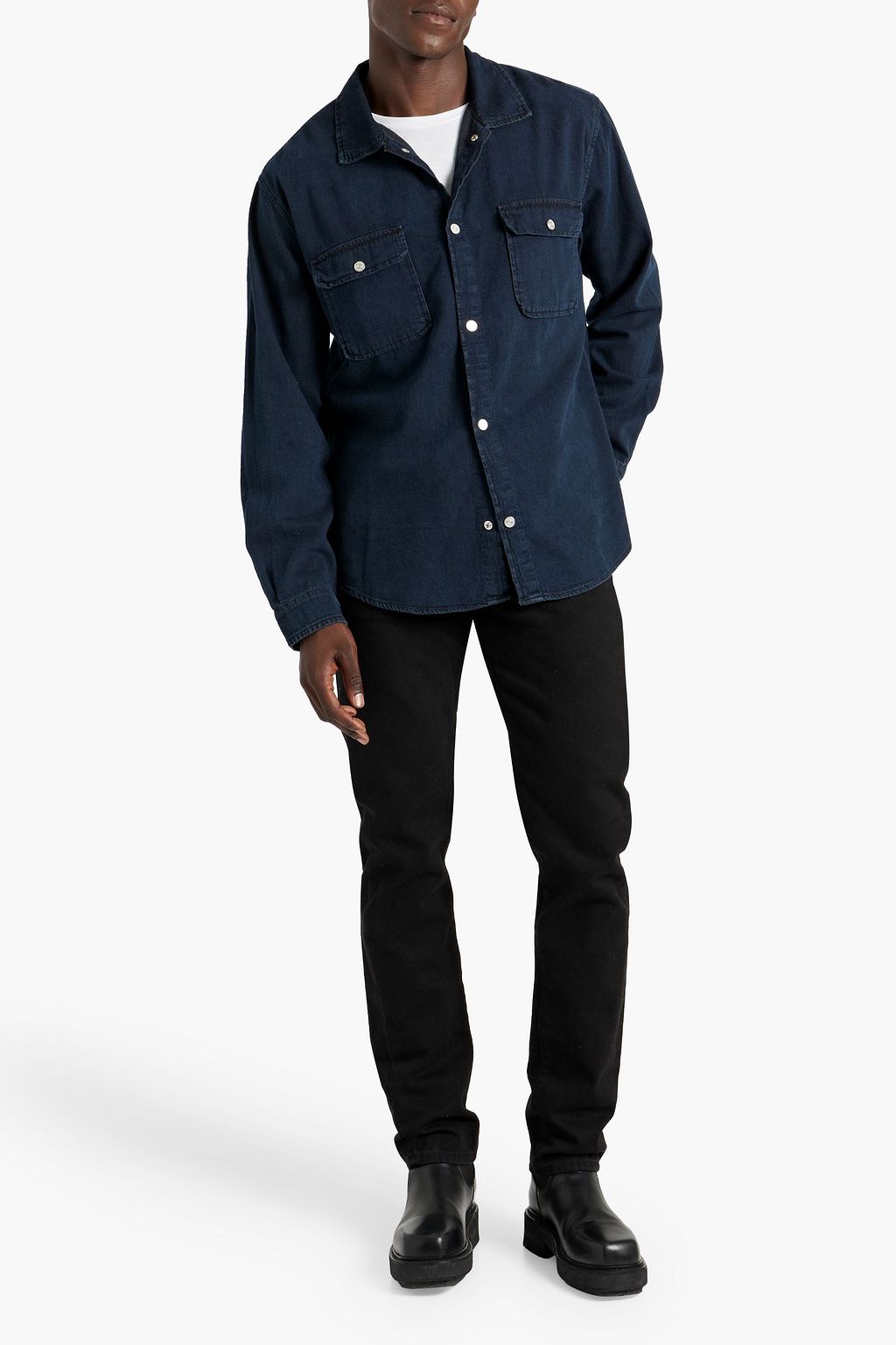 FRAME Unison faded denim shirt