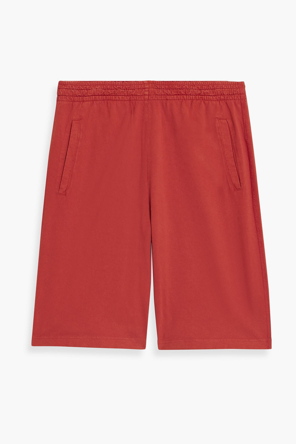 Acne Studios Cotton-jersey Drawstring Shorts In Red