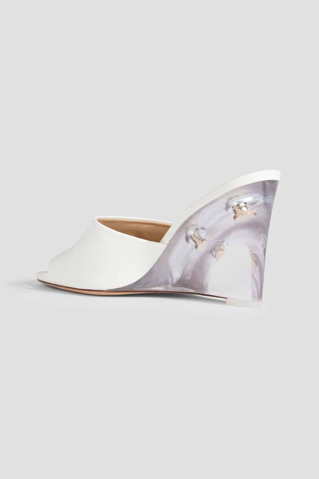 VERONICA BEARD Dali leather wedge mules