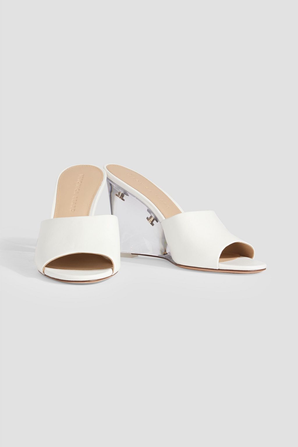 VERONICA BEARD Dali leather wedge mules