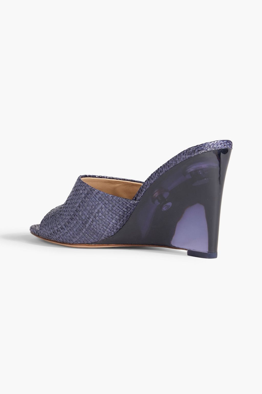 VERONICA BEARD Dali faux raffia wedge mules