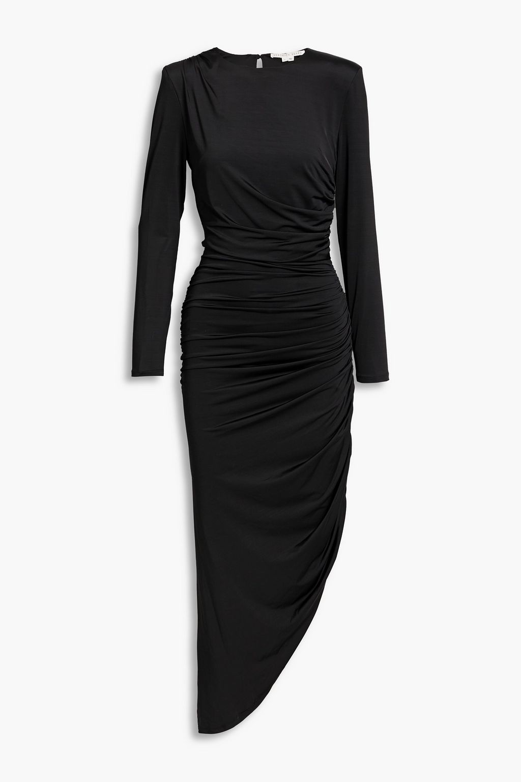 VERONICA BEARD Tristana asymmetric ruched stretch-jersey midi dress ...