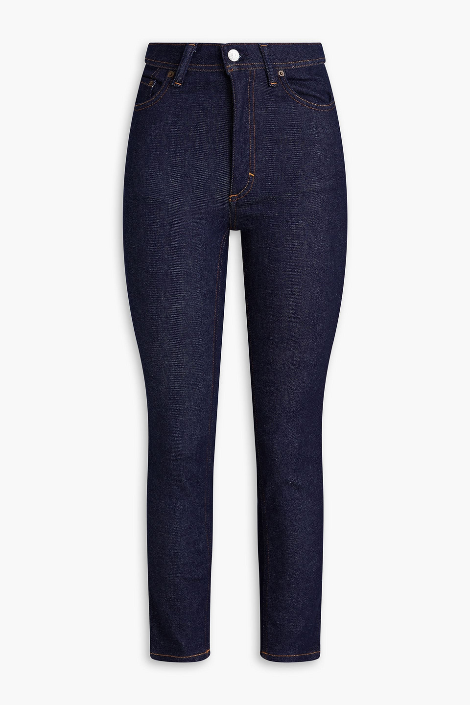 Cropped high-rise skinny jeans