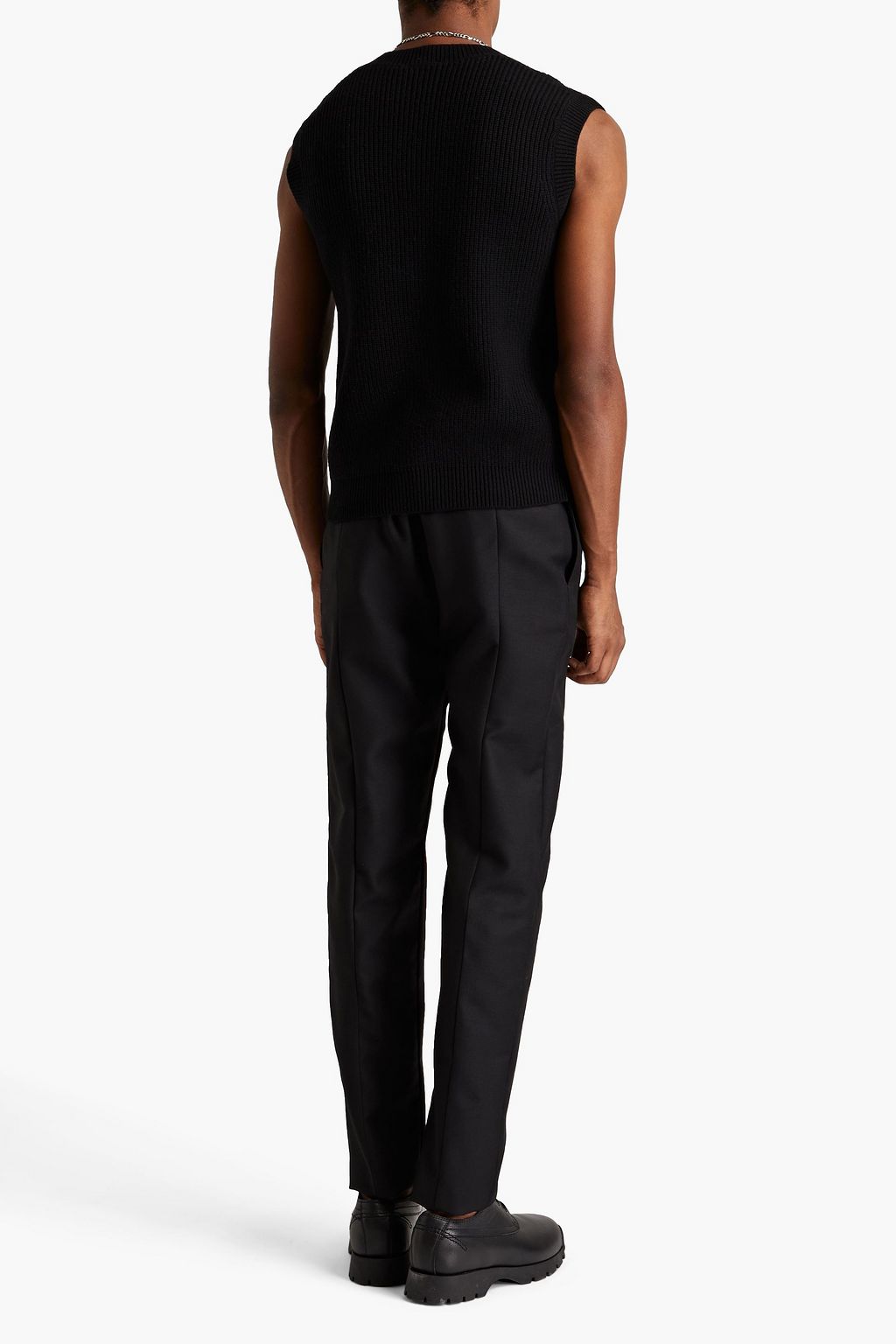 MCQUEEN Wool and mohair-blend suit pants