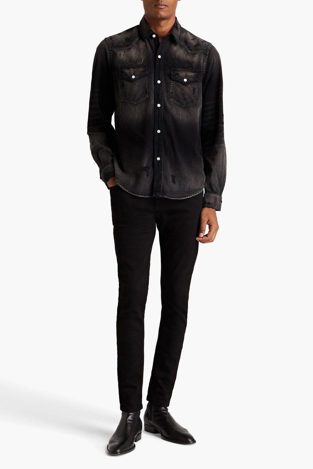 AMIRI Faded denim jacket