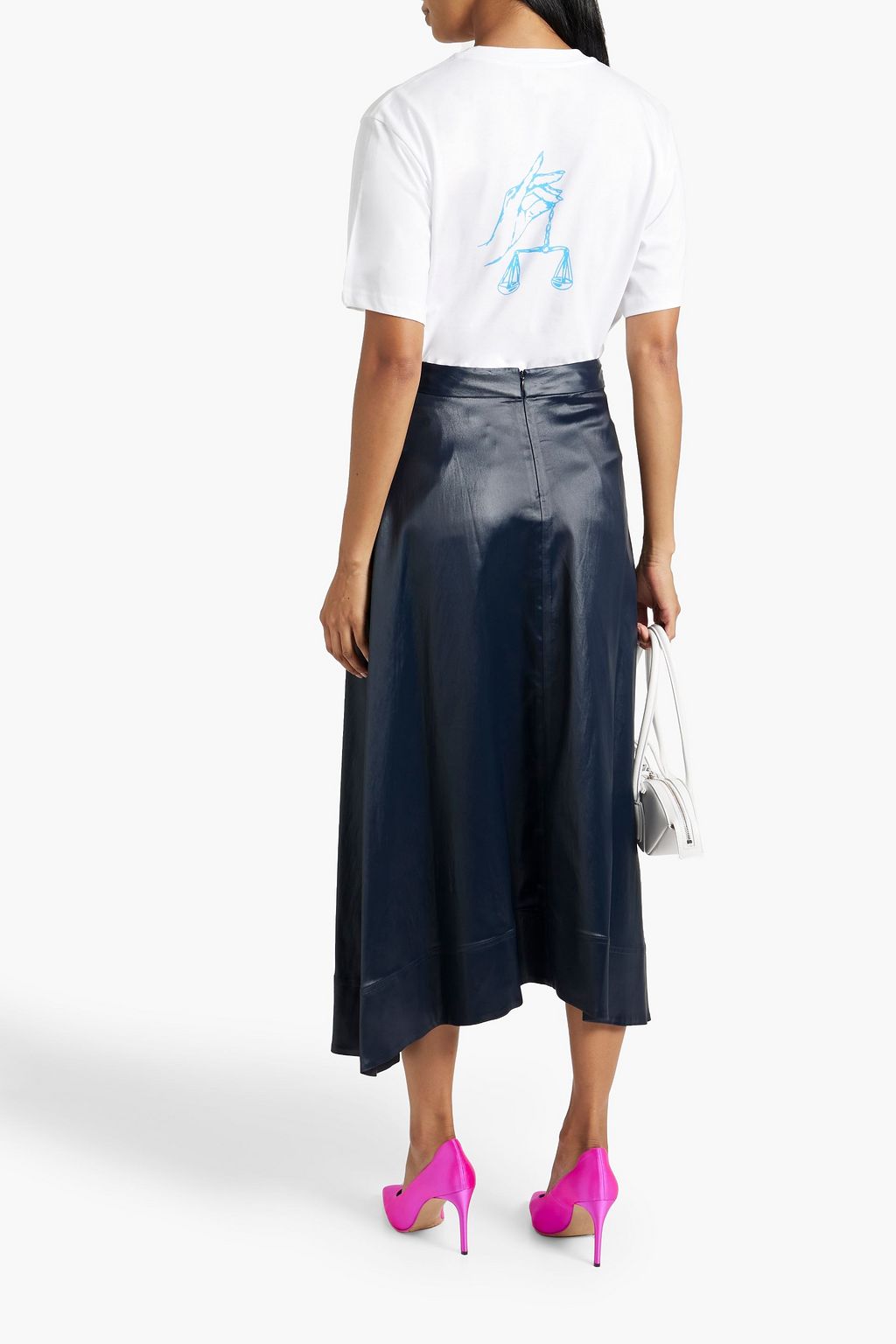 VICTORIA, VICTORIA BECKHAM Libra printed cotton-jersey T-shirt