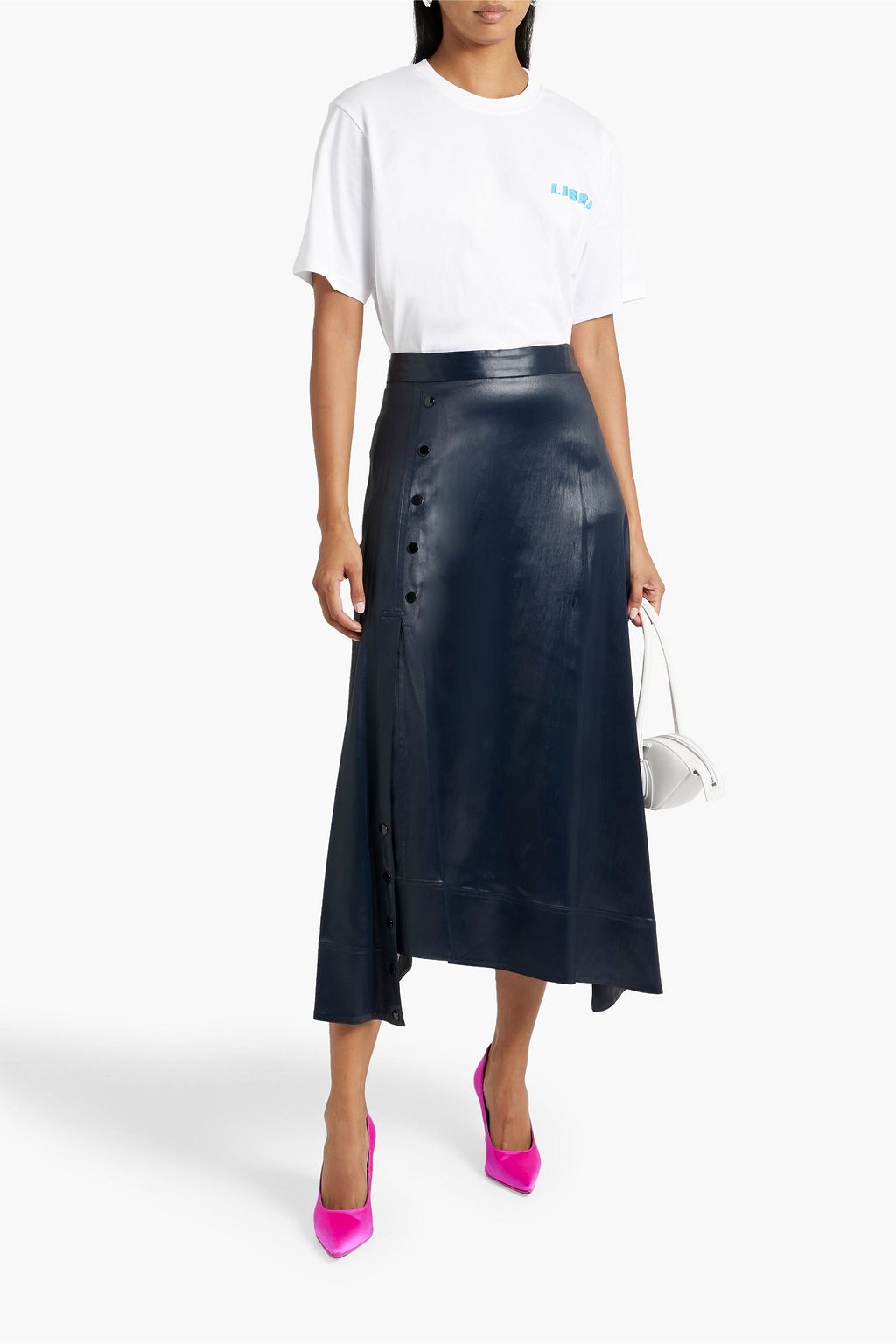 VICTORIA, VICTORIA BECKHAM Libra printed cotton-jersey T-shirt