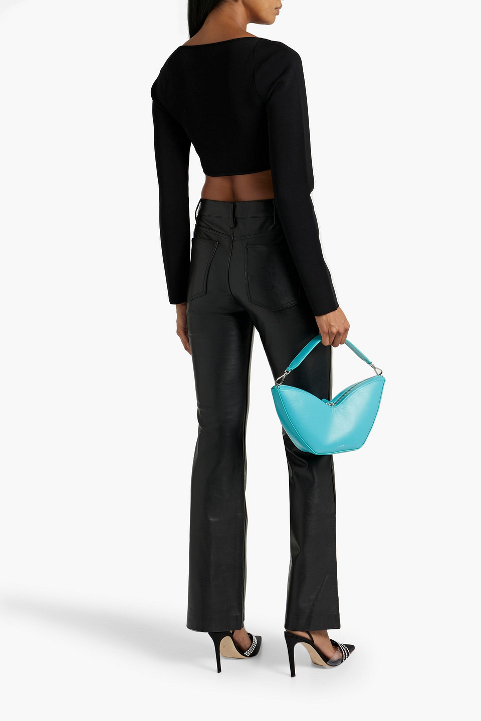 A.l.c Freddie Vegan Leather Pants In Black