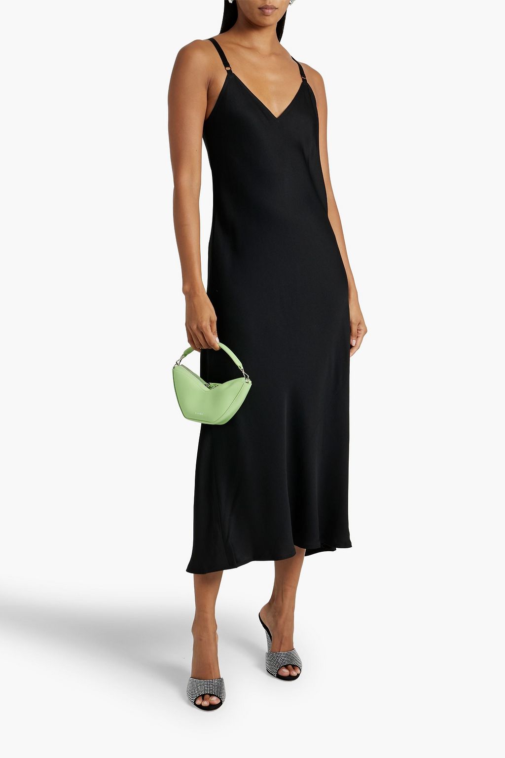 A.L.C. Annex satin-crepe midi slip dress