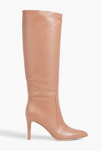 Gianvito rossi laura 85 leather knee boots cheap