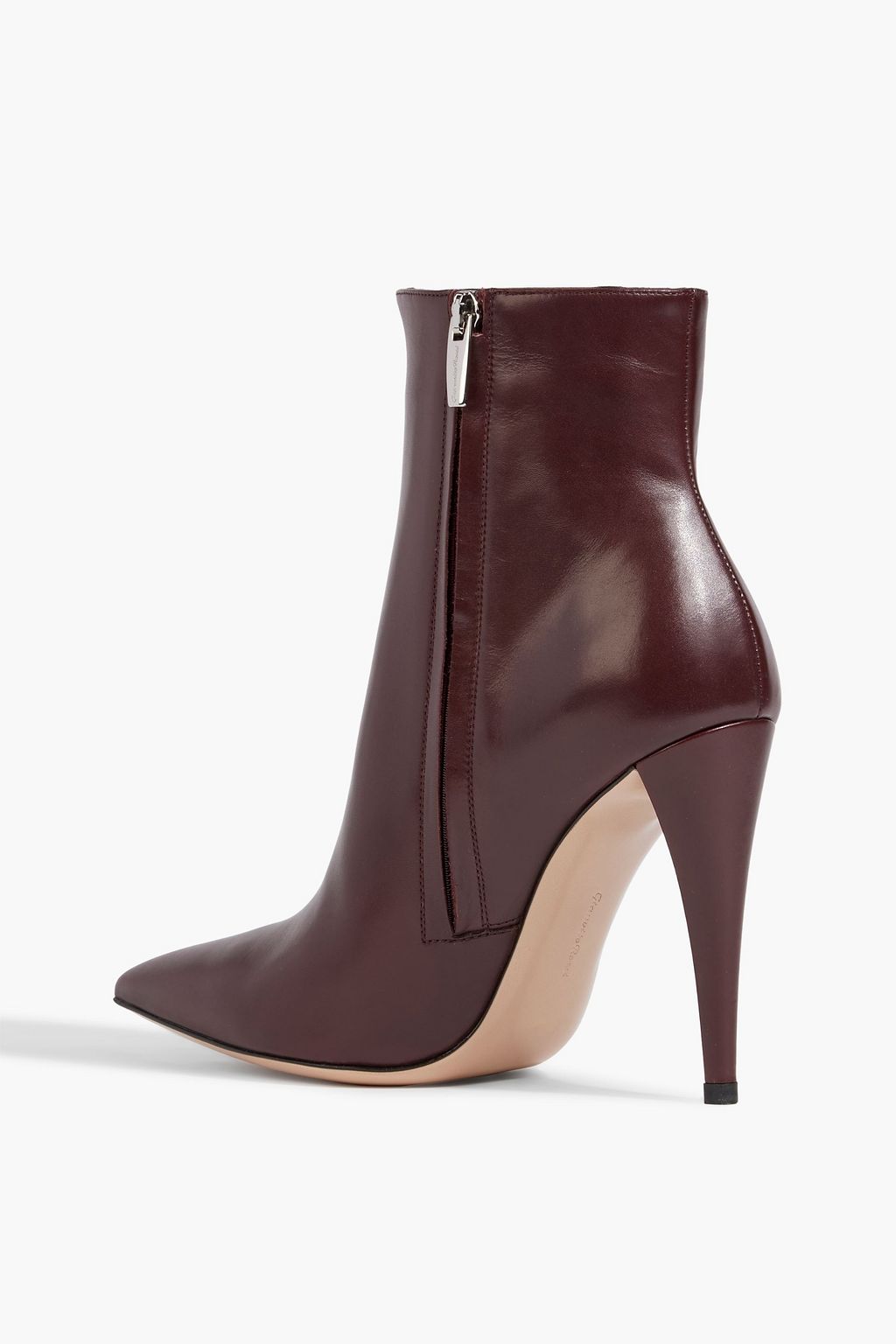 GIANVITO ROSSI Scarlet leather ankle boots