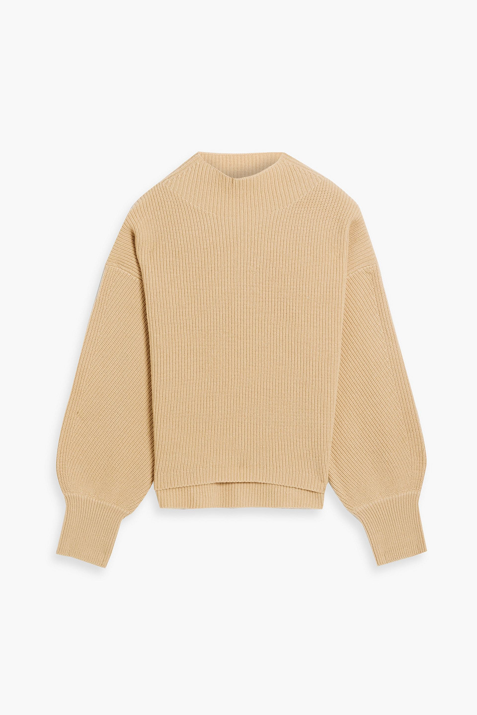 A.l.c Helena Ribbed Wool Sweater In Camel