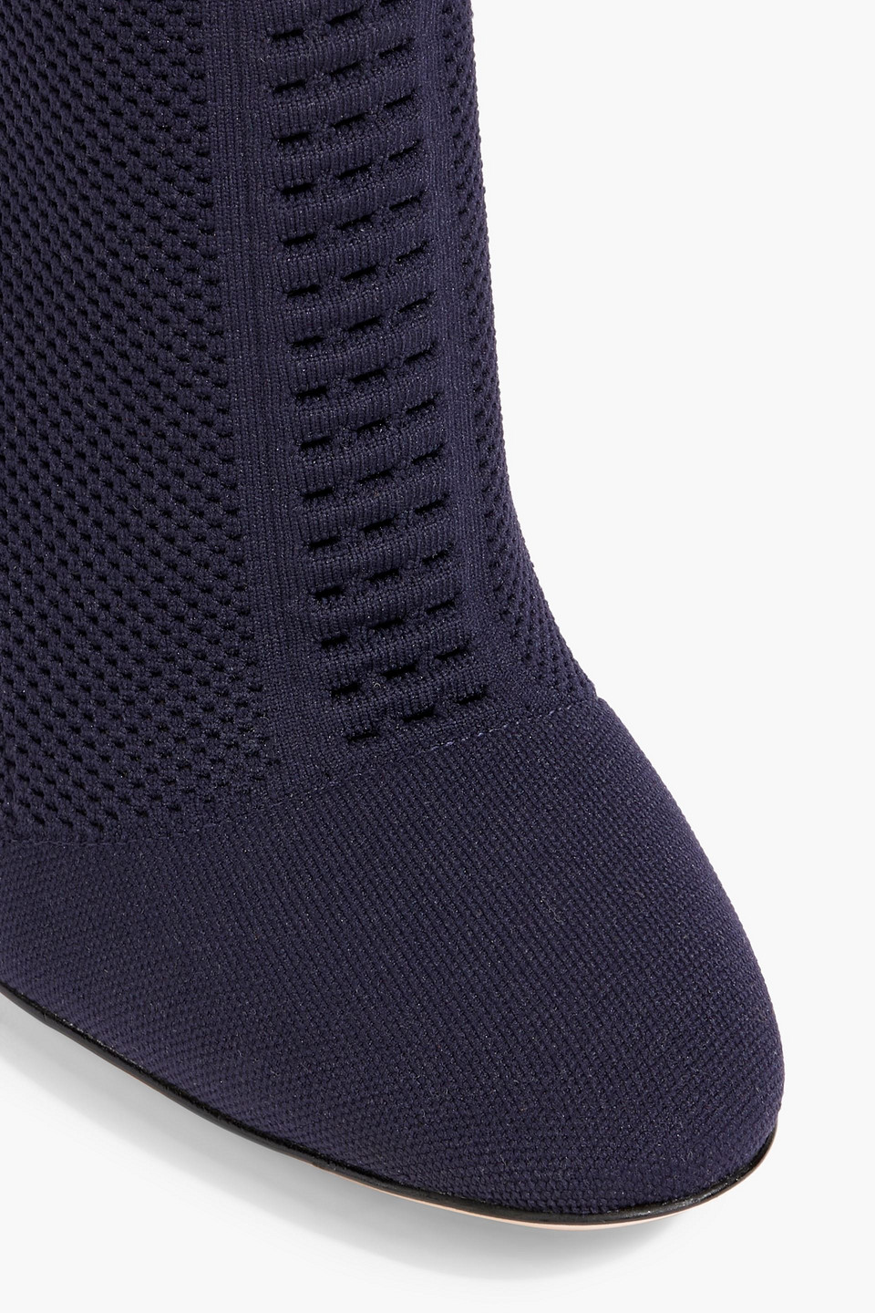GIANVITO ROSSI VIRES 105 STRETCH-KNIT SOCK BOOTS