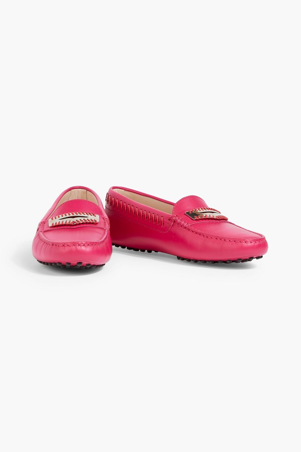 TOD'S Whipstitched leather loafers