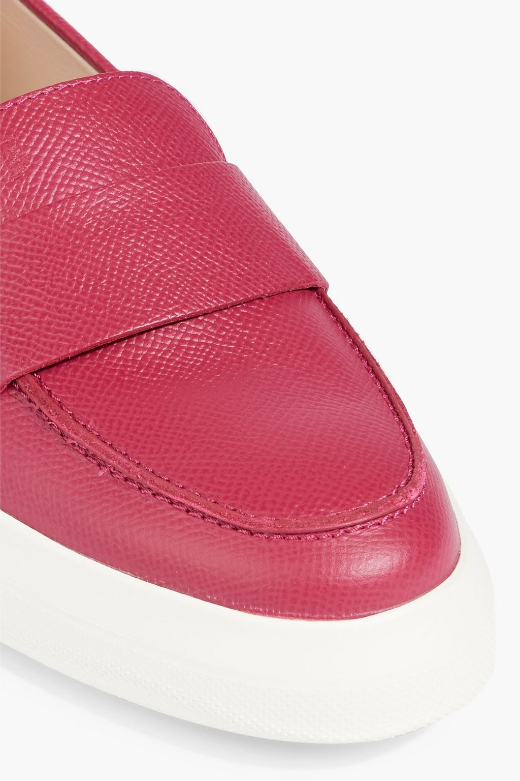 TOD'S Pebbled-leather loafers