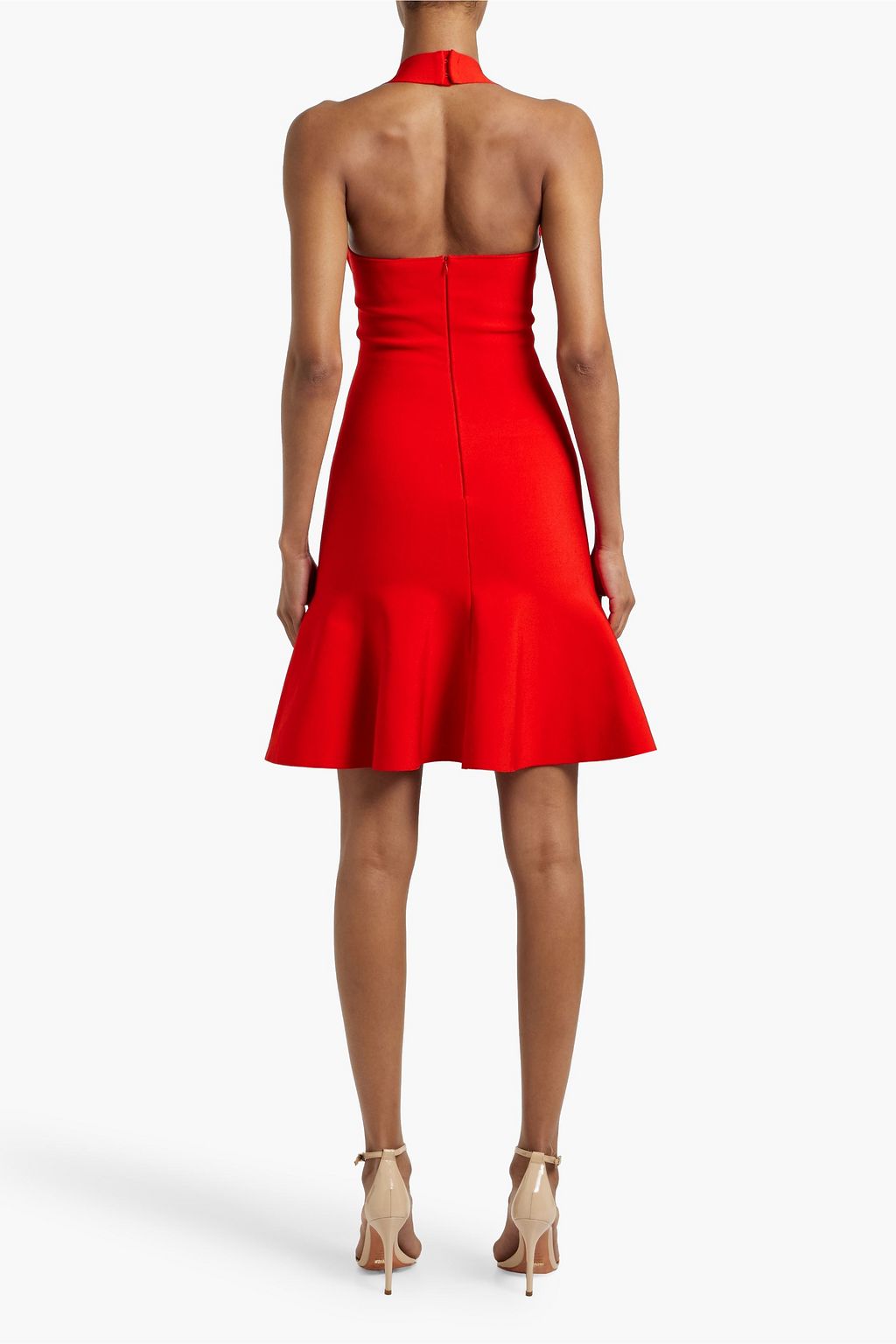 ALAÏA Stretch-knit halterneck mini dress