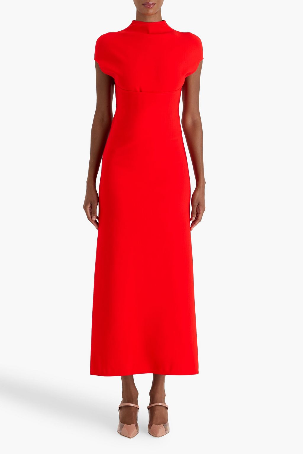 ALAÏA Cutout stretch-jersey maxi dress