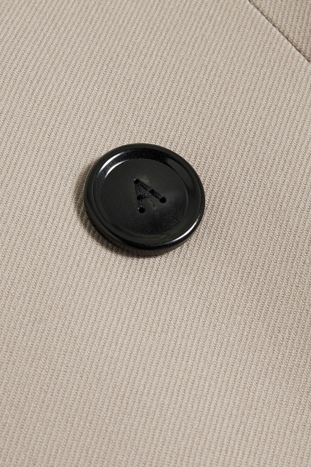 ALAÏA Button-embellished wool-gabardine coat