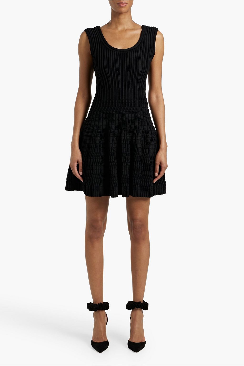 ALAÏA Ribbed-knit mini dress