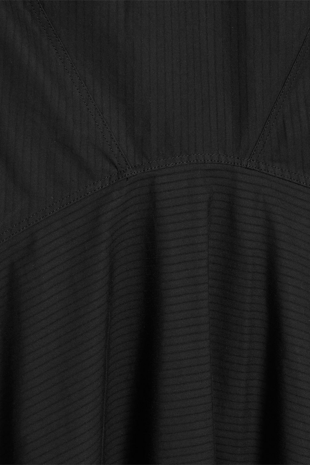 ALAÏA Striped cotton-poplin midi dress