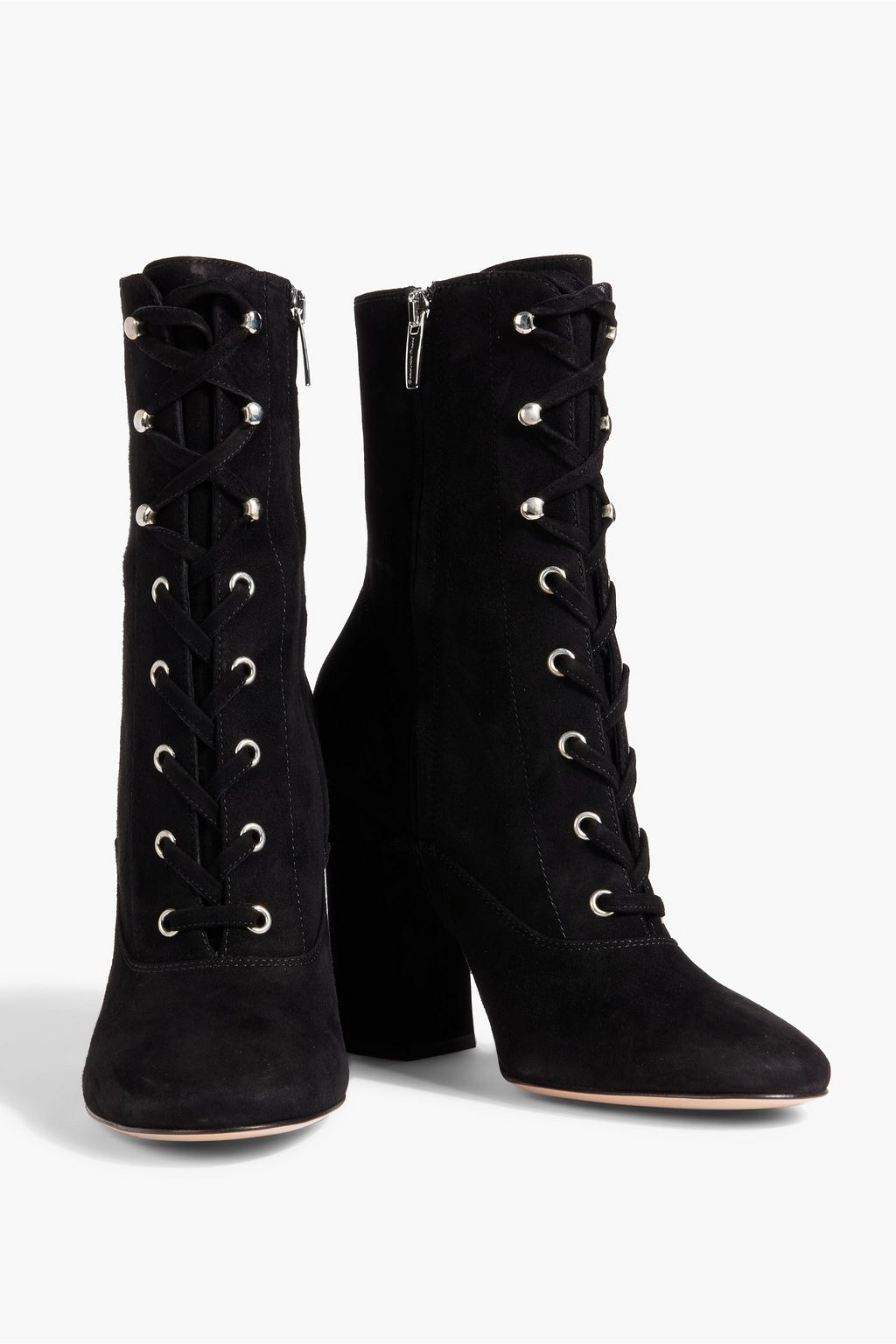 GIANVITO ROSSI Lace-up suede ankle boots