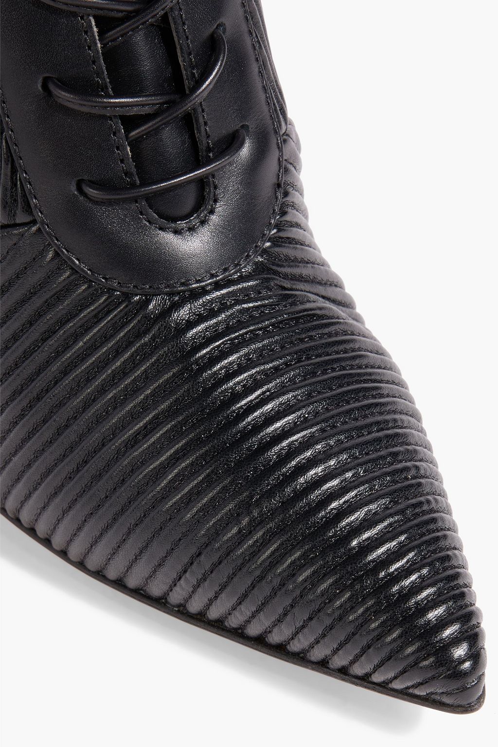 GIANVITO ROSSI Zina lace-up quilted leather ankle boots