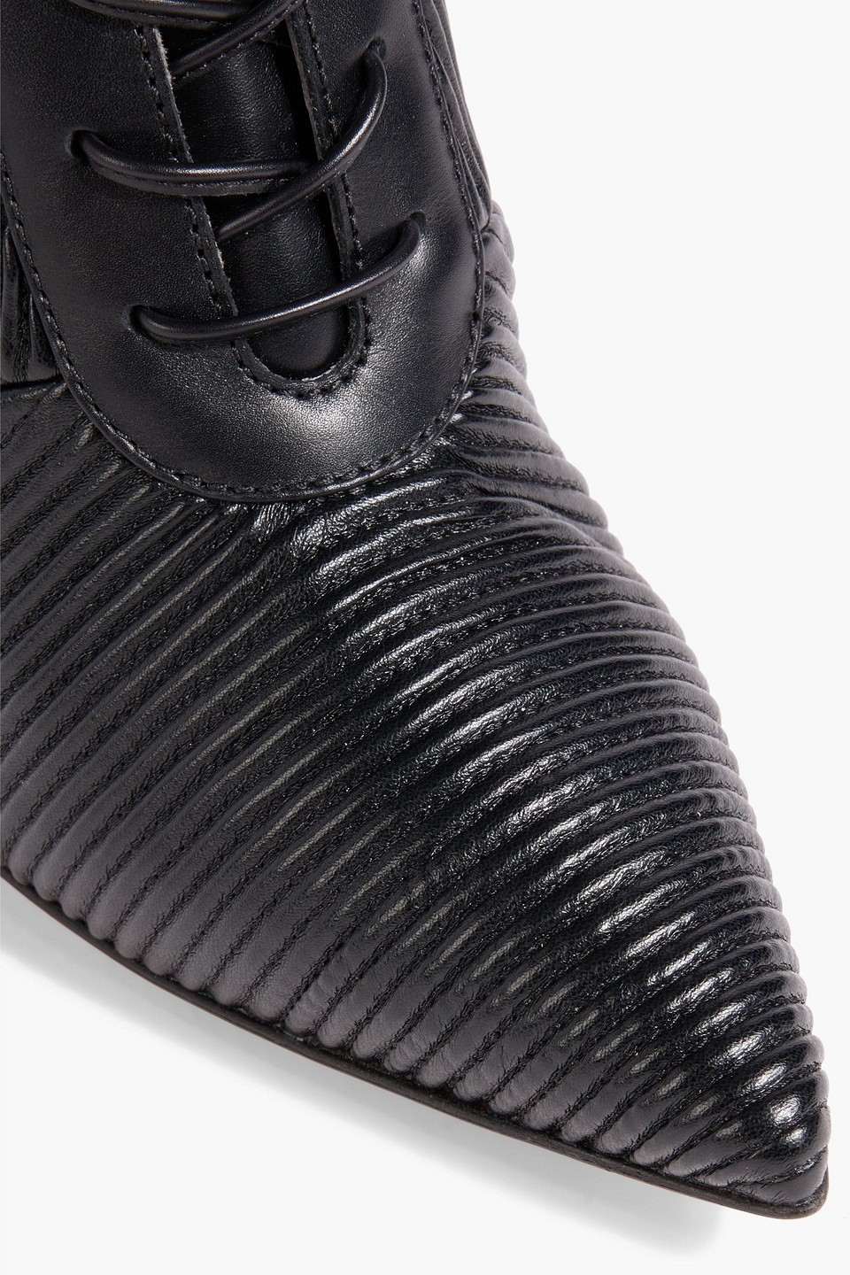 Gianvito Rossi Zina Lace-up Quilted Leather Ankle Boots In Black