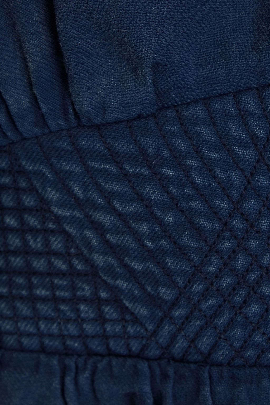 BA&SH Cropped Oberteil aus Baumwolle mit Rüschen