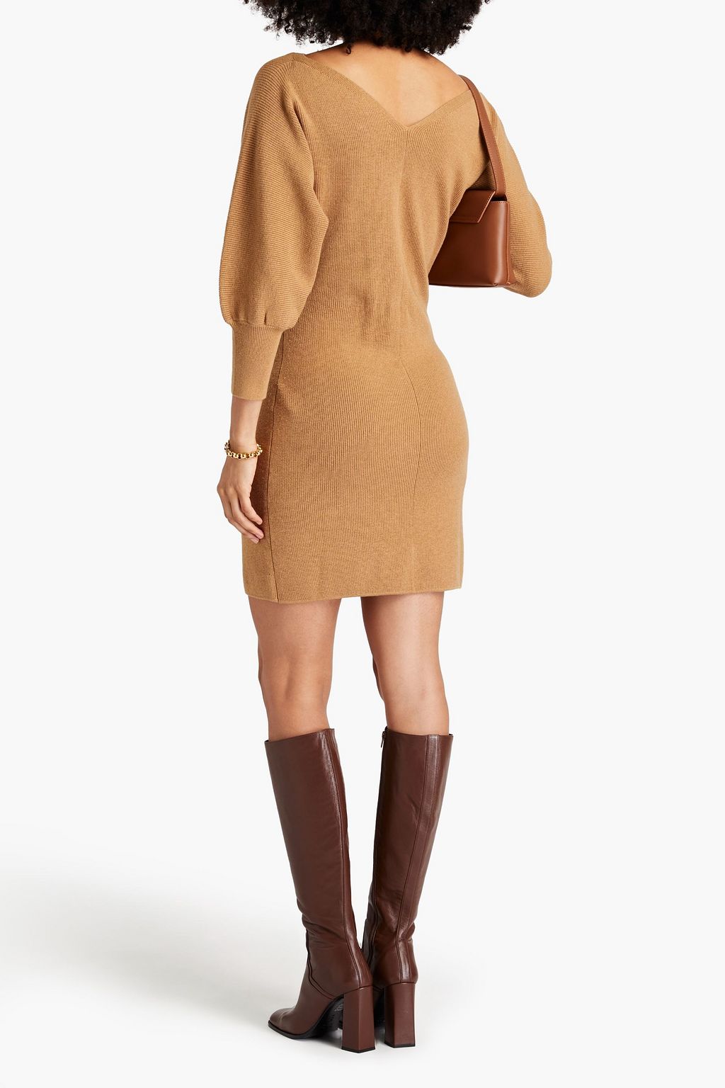 BA&SH Hazia ribbed-knit mini dress