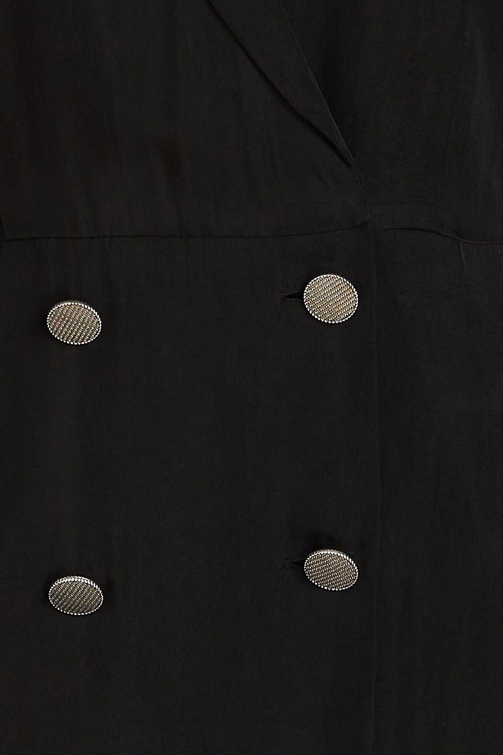 BA&SH Arya double-breasted washed cupro mini dress