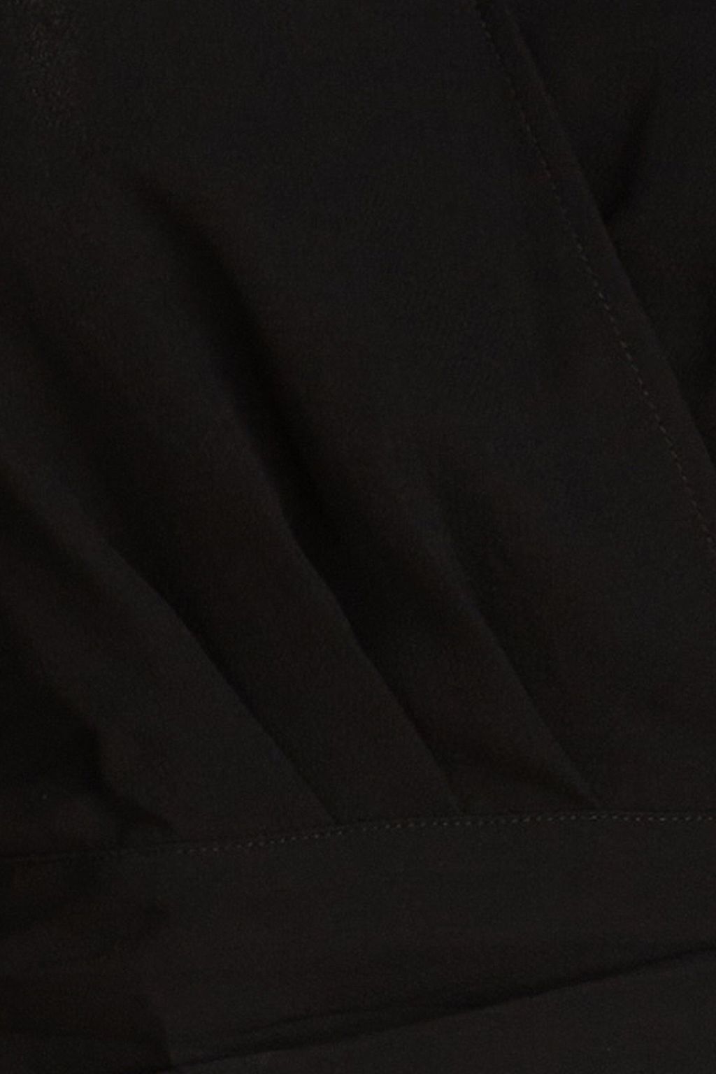 BA&SH Oxane cropped pleated crepe wrap top