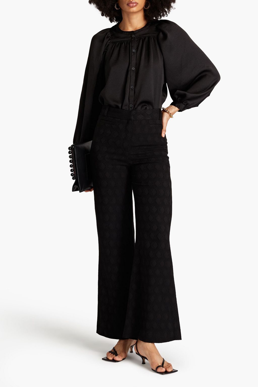 BA&SH Mandy Schlaghose aus Jacquard
