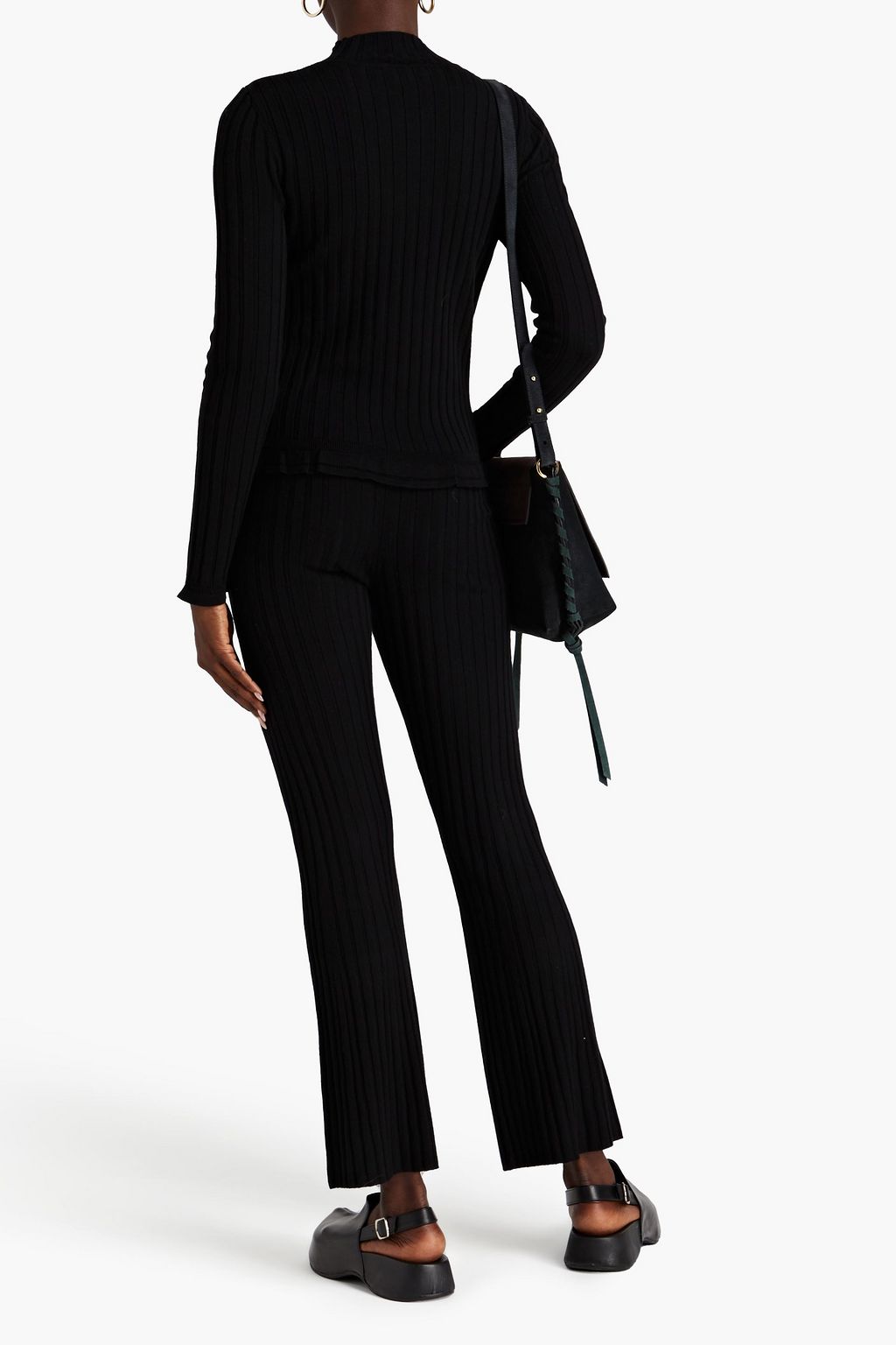 BA&SH Guss ribbed-knit turtleneck sweater