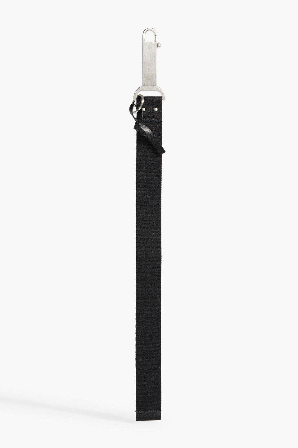 Rick Owens Webbing Keychain In Black