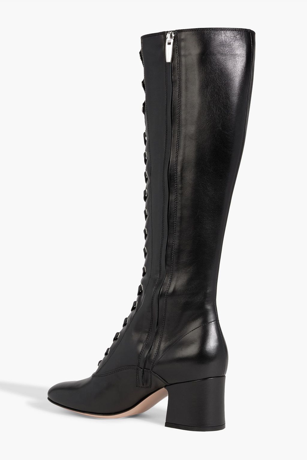 GIANVITO ROSSI Lace-up leather knee boots