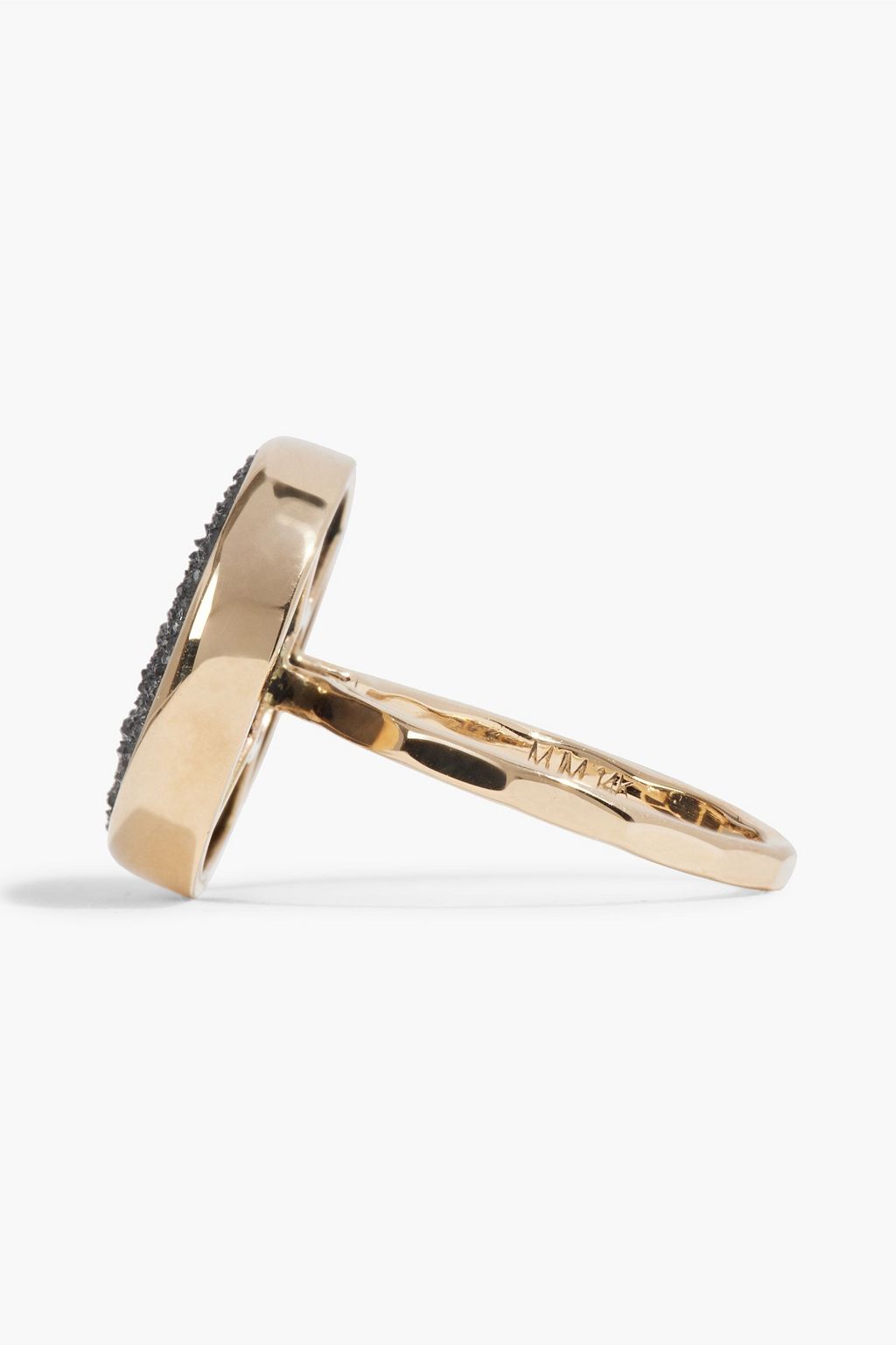 MELISSA JOY MANNING 14-karat gold druzy ring