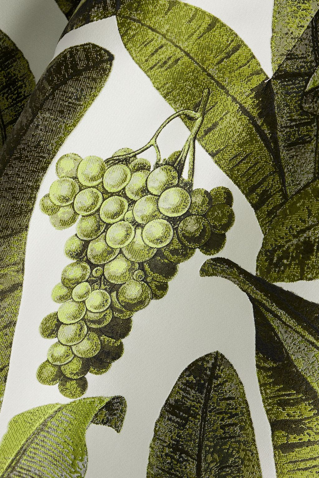 OSCAR DE LA RENTA Jacquard midi skirt