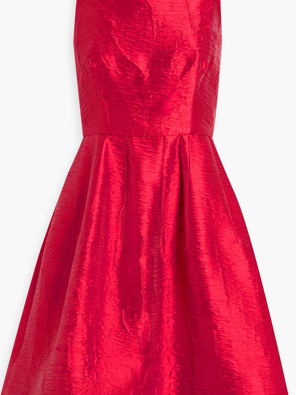 crinkled duchesse-satin dress