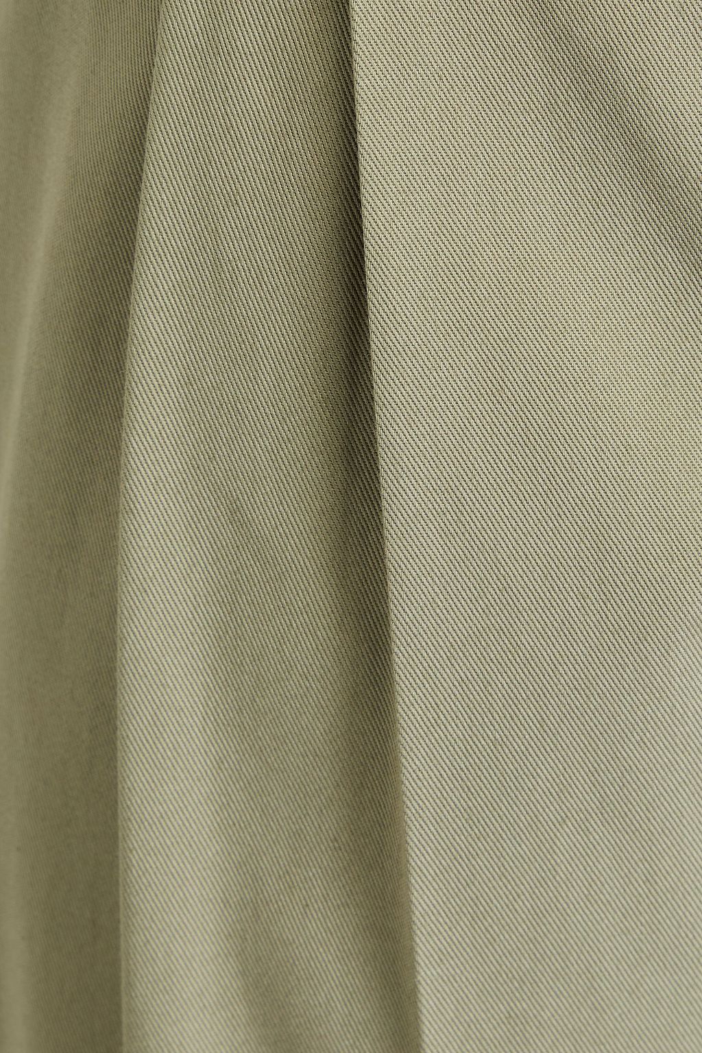 LOEWE Pleated cotton-twill chinos