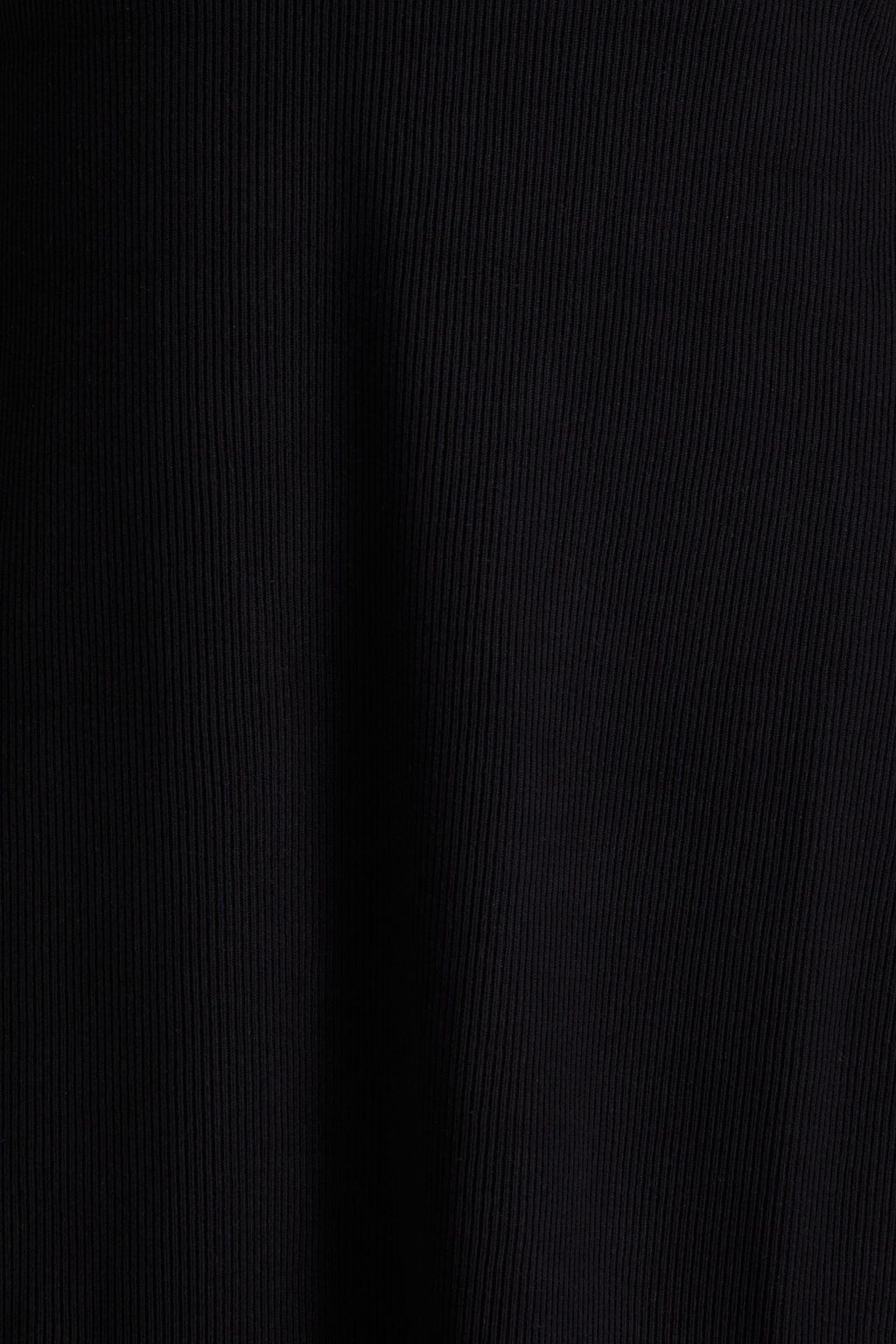 BA&SH Sancie ruffled ribbed-knit mini dress