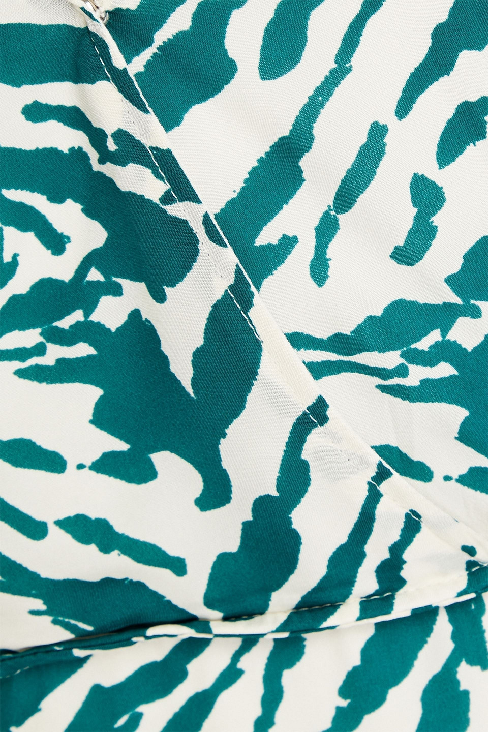 BA&SH VEE CUTOUT WRAP-EFFECT PRINTED GEORGETTE MIDI DRESS