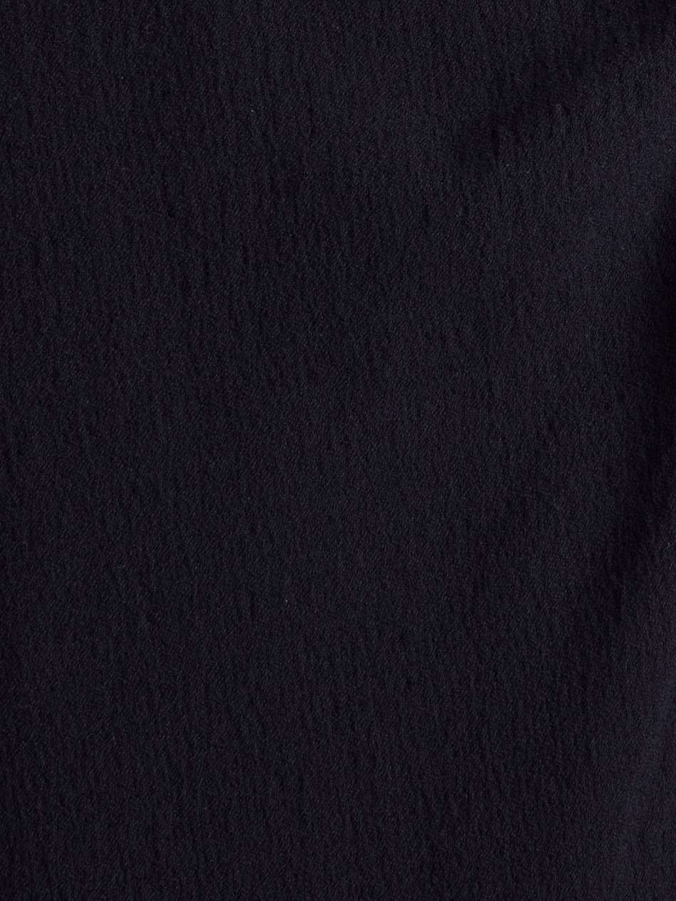 oya wrap-effect textured crepe midi dress