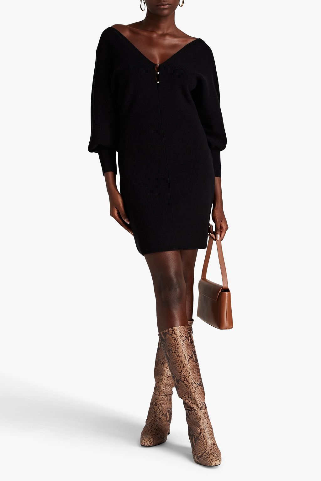 BA&SH Hazia Minikleid aus Rippstrick