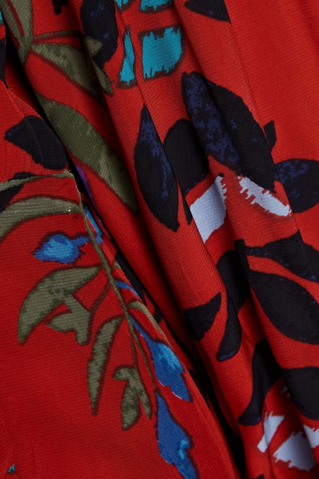 BA&SH Cassie wrap-effect floral-print satin mini dress