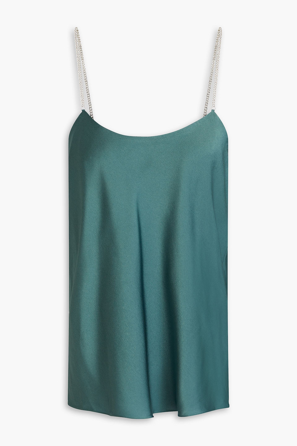 Ba&sh Top Aus Satin Mit Verzierung In Teal